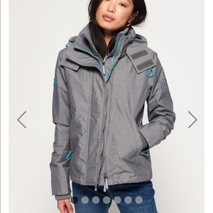 Superdry windbreaker navy orange